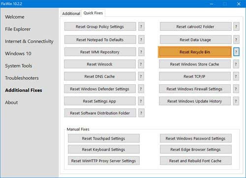 Khắc phục lỗi không thể xóa rác trong thùng rác Windows 10